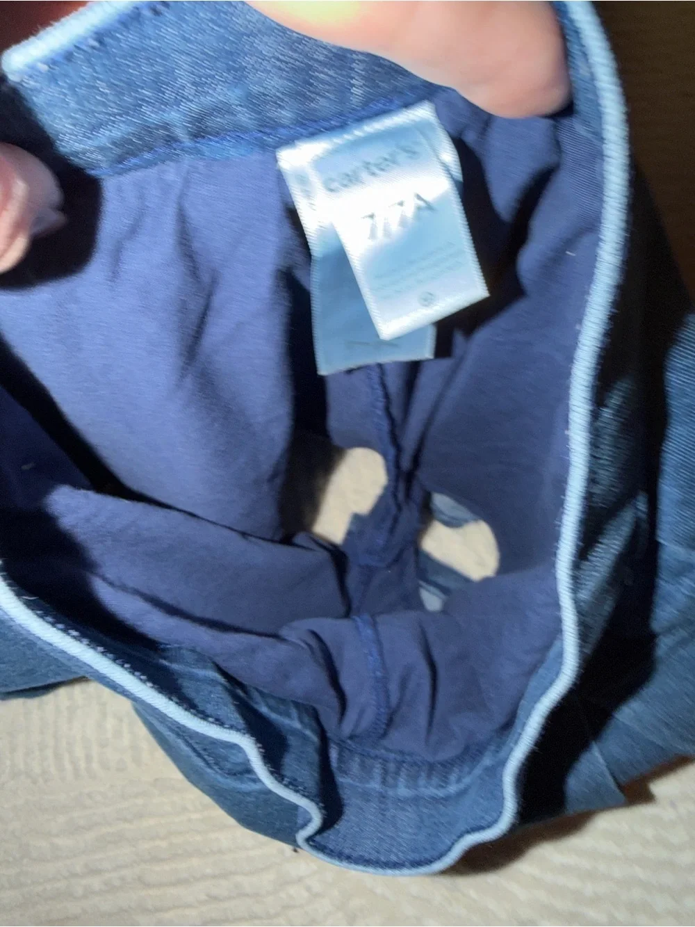 Carters denim pleated